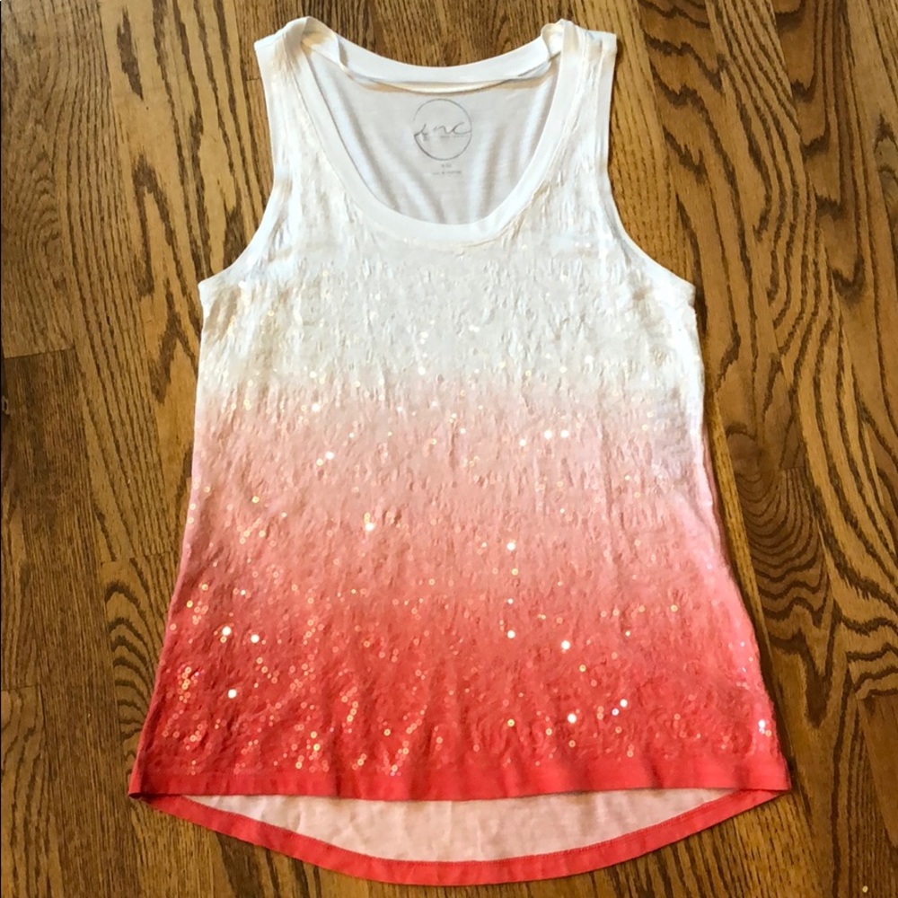 INC Petite Sequined Tank
